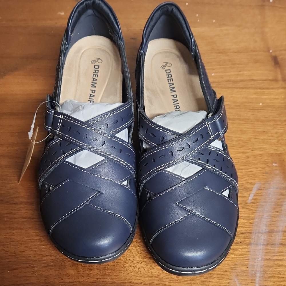 Dream Pairs Women's Navy Blue Loafers